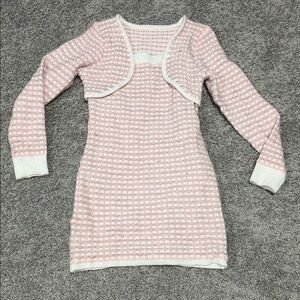 Pink and White Kids Dress